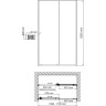 Душевая дверь в нишу WASSERKRAFT RHIN 44S13 110 см