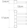 Полотенцедержатель WASSERKRAFT K-1054 BLACK K-1054B