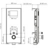Система инсталляции для унитазов WASSERKRAFT ABENS 20TLT.010.ME.BL.MB01