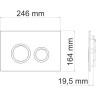 Система инсталляции для унитазов WASSERKRAFT ABENS 20TLT.010.ME.BL.PB01