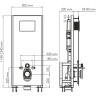 Система инсталляции для унитазов WASSERKRAFT GLAN 66TLT.010.ME.BL.WH02