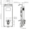 Система инсталляции для унитазов WASSERKRAFT SALM 27TLT.010.ME.WH.MB03
